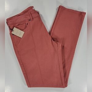 NEW Peter Millar Crown Signature Sateen Five Pocket Pants Cape Red 34x34 NWT